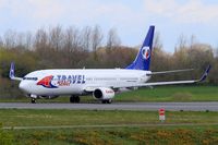 OK-TSM @ LFRB - Boeing 737-9GJER, Ready to take off rwy 25L, Brest-Bretagne airport (LFRB-BES) - by Yves-Q