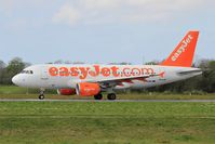 G-EZMH @ LFRB - Airbus A319-111, Ready to take off rwy 25L, Brest-Bretagne airport (LFRB-BES) - by Yves-Q