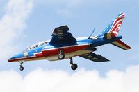 E68 @ LFBD - Dassault-Dornier Alpha Jet E (F-TEMO), Athos 08 of Patrouille de France 2017, Bordeaux-Mérignac Air Base 106 (LFBD-BOD) Open day 2017 - by Yves-Q