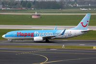 D-AHFC @ EDDL - Hapagfly B738 arriving in DUS - by FerryPNL