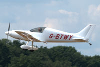 G-BTWY @ EBDT - Aero Designs Pulsar landing at Schaffen-Diest, old-timer fly-in 2018 - by Van Propeller