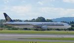 9V-SWD @ EGCC - Singapore Airlines    B 777- 312ER         ,MAN 7.7.14 - by Mike stanners