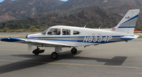 N8334P @ SZP - 1981 Piper PA-28-161 WARRIOR II, Lycoming O-320-D3G 160 Hp, taxi back - by Doug Robertson