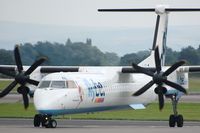 G-JECL @ EGCC - Close-up of Flybe DHC8 - by FerryPNL