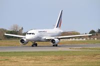 F-GUGP @ LFRB - Airbus A318-111, Taxiing rwy 25L, Brest-Bretagne Airport (LFRB-BES) - by Yves-Q