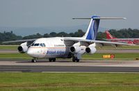 OO-DJE @ EGCC - Brussels Airlines BAe146 arriving in MAN - by FerryPNL
