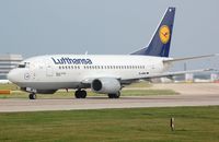 D-ABIR @ EGCC - Lufthansa B735 starting its take-off run. - by FerryPNL