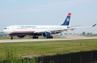 N278AY @ EGCC - US Airways A333 lining-up - by FerryPNL