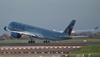 A7-ALM @ EGCC - Taken from the Runway visitor centre - by m0sjv
