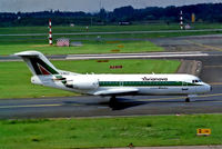 I-REJI @ EDDL - I-REJI   Fokker F-70 [11574] (Avianova) Dusseldorf Int'l~D 28/09/1992 - by Ray Barber