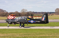 ZF343 @ EGXU - Shorts Tucano ZF343 1 FTS RAF, Linton-on-Ouse 5/3/12 - by Grahame Wills