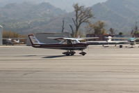 N22846 @ SZP - 1968 Cessna 150H, Continental O-200 100 Hp, stunning polish and refinish, landing roll Rwy 22 - by Doug Robertson
