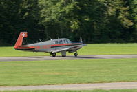 HB-DEZ @ LSPL - Landing runway 05 Langenthal-Bleienbach. - by sparrow9