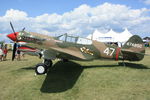 N40PE @ OSH - 1942 Curtiss P-40E, c/n: AK905 - by Timothy Aanerud