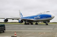 VQ-BHE @ LFRB - Boeing 747-4KZF, Parking area, Brest-Bretagne Airport (LFRB-BES) - by Yves-Q