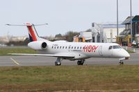 F-GRGG @ LFRB - Embraer EMB-145EU, Taxiing to boarding area, Brest-Bretagne airport (LFRB-BES) - by Yves-Q