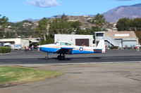 N91689 @ SZP - 1946 North American NAVION, Continental E225 Upgrade, landing roll Rwy 22. Young Eagles flight. - by Doug Robertson