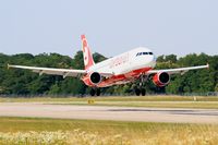 HB-JOZ @ LFSB - Airbus A320-214, Landing rwy 15, Bâle-Mulhouse-Fribourg airport (LFSB-BSL) - by Yves-Q