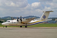 9M-TAK @ WMSA - 9M-TAK   De Havilland Canada DHC-7-110 [110] (Berjaya Air) Kuala Lumpur-Sultan Abdul Aziz Shah Int'l~9M 17/11/2009 - by Ray Barber