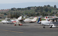 N5466T @ KCCR - Locally-based 1964 Cessna 172E @ Buchanan Field (Concord, CA) - by Steve Nation