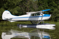 N2504C @ 96WI - Moored at Seaplane Base, AirVenture 2018 - by alanh