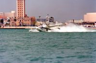 N51151 - Bouncing after landing offshore Miami Seaplane Base, Watson Island, March 1990 - by Goat66
