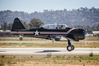 N722WB @ KSEE - Short final at Gillespie Field. - by Joe Coyle