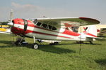 N1566D @ OSH - 1952 Cessna 195, c/n: 7788 - by Timothy Aanerud