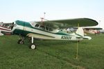 N3893V @ OSH - 1949 Cessna 195, c/n: 7365 - by Timothy Aanerud