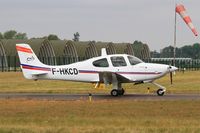 F-HKCD @ LFSI - Cirrus SR20, Taxiing to holding point, St Dizier-Robinson Air Base 113 (LFSI) Open day 2017 - by Yves-Q