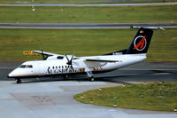 D-BMUC @ EDDL - D-AMUC   De Havilland Canada DHC-8-314A Dash 8 [350] (Augsburg Airways) Dusseldorf~D 26/08/1996 - by Ray Barber