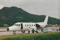 ZK-TAI @ NCRG - Taken in 1993 just before boarding to travel from Rarotonga to Autitaki - by David Whitehouse