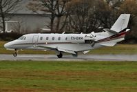 CS-DXM @ EGLF - Netjets 560 Citation landing at a moist Farnborough - FAB - by dave226688