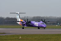 G-JECY @ EGSH - Departing from Norwich with Scotland logo and Thistle on the front. - by Graham Reeve
