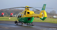 G-HIOW @ EGHO - On the ramp at Thruxton - by Clive Pattle