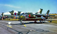 XZ389 @ EGCN - XZ389   SEPECAT Jaguar GR.1 [S-154] (Royal Air Force) RAF Finningley~G 30/07/1977 - by Ray Barber