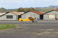 N6900H @ SZP - 1946 Piper J3C-65 CUB, Lycoming O-290 135 Hp big upgrade by STC, landing roll Rwy 04 - by Doug Robertson