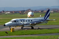 G-TABS @ EGBJ - G-TABS   Embraer Emb-110P1 Bandeirante [110212] (Skydrift) Staverton~G 18/03/2005 - by Ray Barber