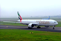 A6-EBC @ EDDL - A6-EBC   Boeing 777-31HER [32790] (Emirates Airlines) Dusseldorf Int'l~D 10/09/2005 - by Ray Barber