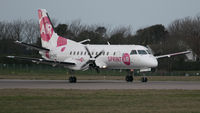 SP-KPE @ EGJB - Arriving at Guersey, operating an East Midlands service for Aurigny - by alanh