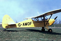 G-AWOF @ EGHS - G-AWOF   Piper PA-15 Vagabond [15-227] Henstridge~G 18/04/1982 - by Ray Barber