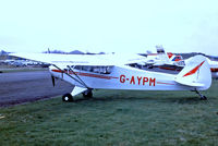 G-AYPM @ EGHS - G-AYPM   Piper L-18C-95 Super Cub [18-1373] Henstridge~G 12/04/1992 - by Ray Barber