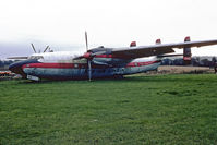 G-ALZO @ EGHL - In a sad state at Lasham. Scanned from a slide. - by sparrow9