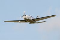 N29KE @ LFRB - Piper PA-46-350P Malibu Mirage, Take off  rwy 25L, Brest-Bretagne Airport (LFRB-BES) - by Yves-Q