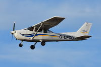G-UFCB @ EGSH - Landing at Norwich. - by Graham Reeve