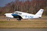 G-LFSI @ EGLK - Piper PA-28-140 Cherokee at Blackbushe. - by moxy