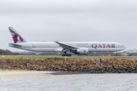 A7-BEX @ YSSY - Qatar Airways (A7-BEX) Boeing 777-3DZ(ER) departing Sydney Airport - by YSWG-photography