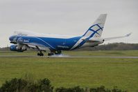 VQ-BHE @ LFRB - Boeing 747-4KZF, Landing rwy 25L, Brest-Bretagne Airport (LFRB-BES) - by Yves-Q