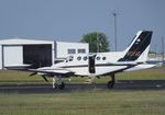 N1214G @ KUVA - Cessna 414 Chancellor at Garner Field airport, Uvalde TX - by Ingo Warnecke