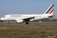 F-GRHX @ LFBD - Air France A319, flight A53244 Bordeaux-Nice. - by Arthur CHI YEN